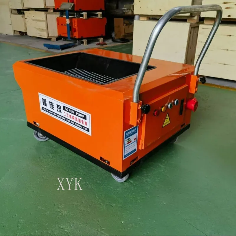FOB Price Deposit Mini Concrete Screw Pump Spiral Conveyer For Fine Stone Secondary Construction Pouring Transport