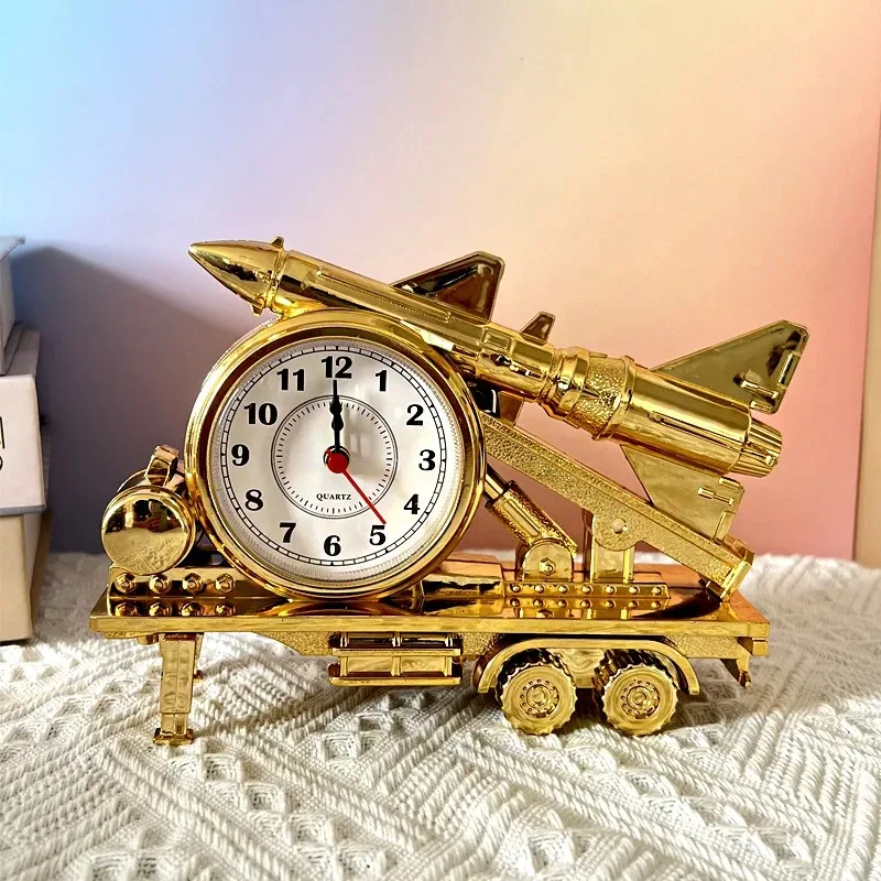 

2025 Creative Retro 3D Car Model Quartz Alarm Clock Doll Table Clock Birthday Gift Cool Clock Home Dining Table Decoration