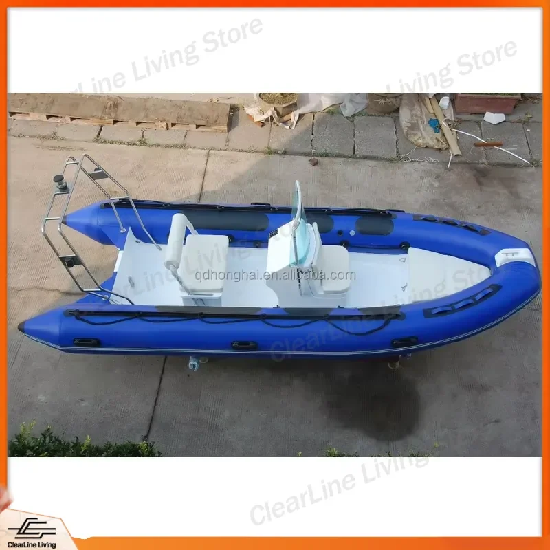 White Aluminum FRP Fishing Boat Small Motorboat Speed Boat Inflatable Hull Vessel for Sale Marine Watercraft Kayak Canoe