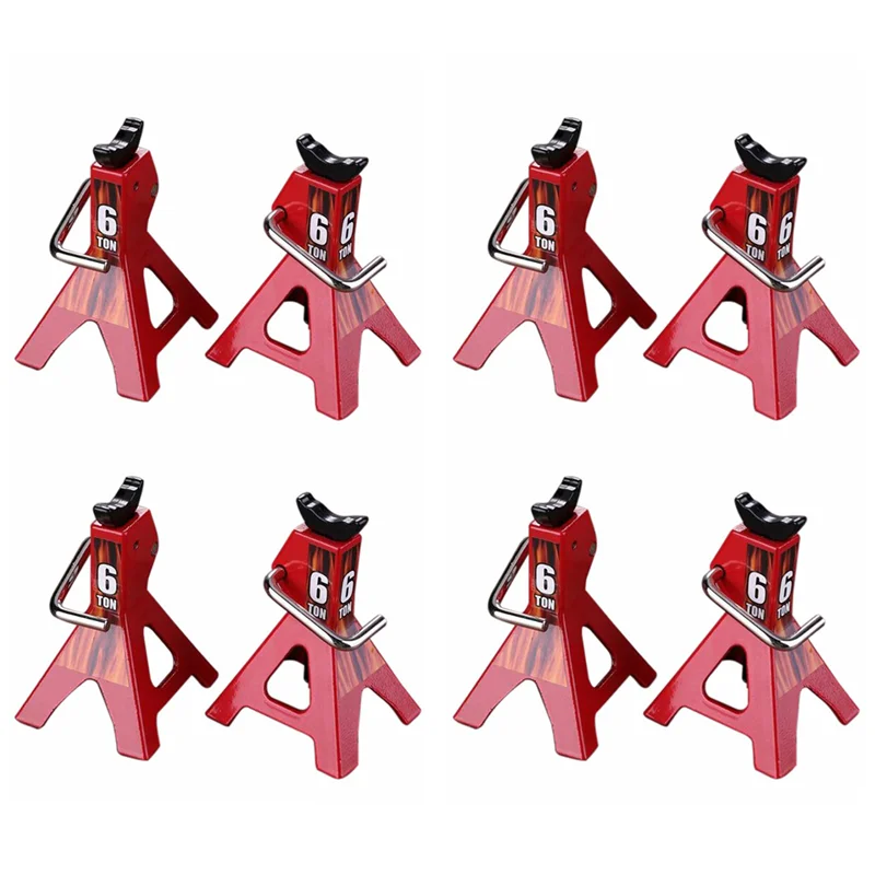 

AS95-8X6 Ton Simulated Jack Metal Mini Jack Stands Decoration For Traxxas TRX4 Axial SCX10 Tamiya CC01 D90 D110 TF2