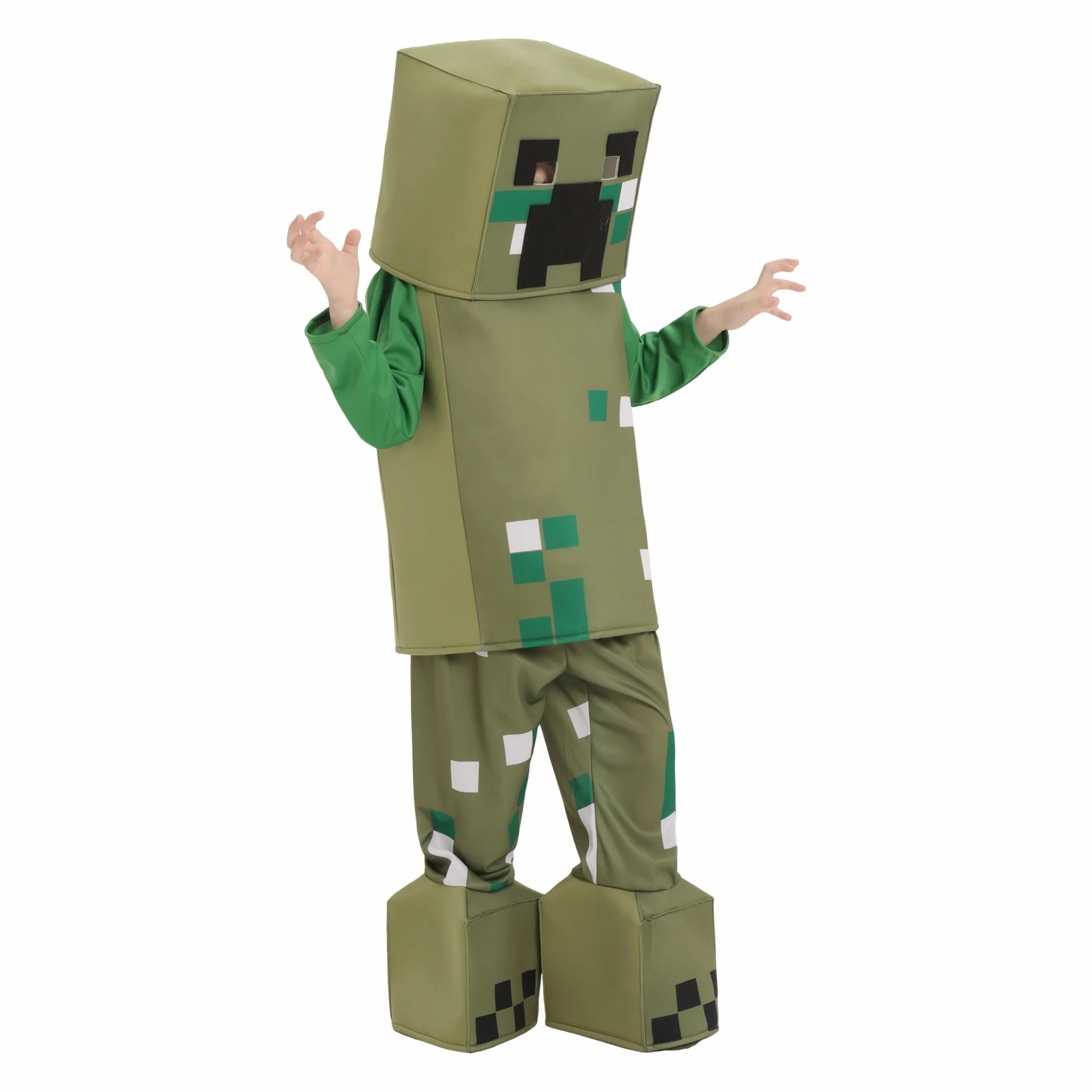 Halloween Cos Stage Performance Costumes Children\'s Costumes Masquerade Children\'s Costumes Minecraft Creepers