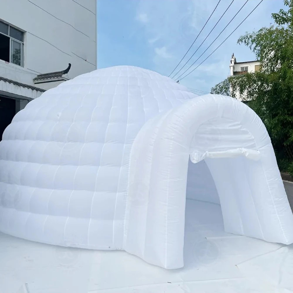 Large LED Inflatable Tent 210D Oxford Tent House with Blower Inflatable Lighting Tent for Party ent Exhibition Show