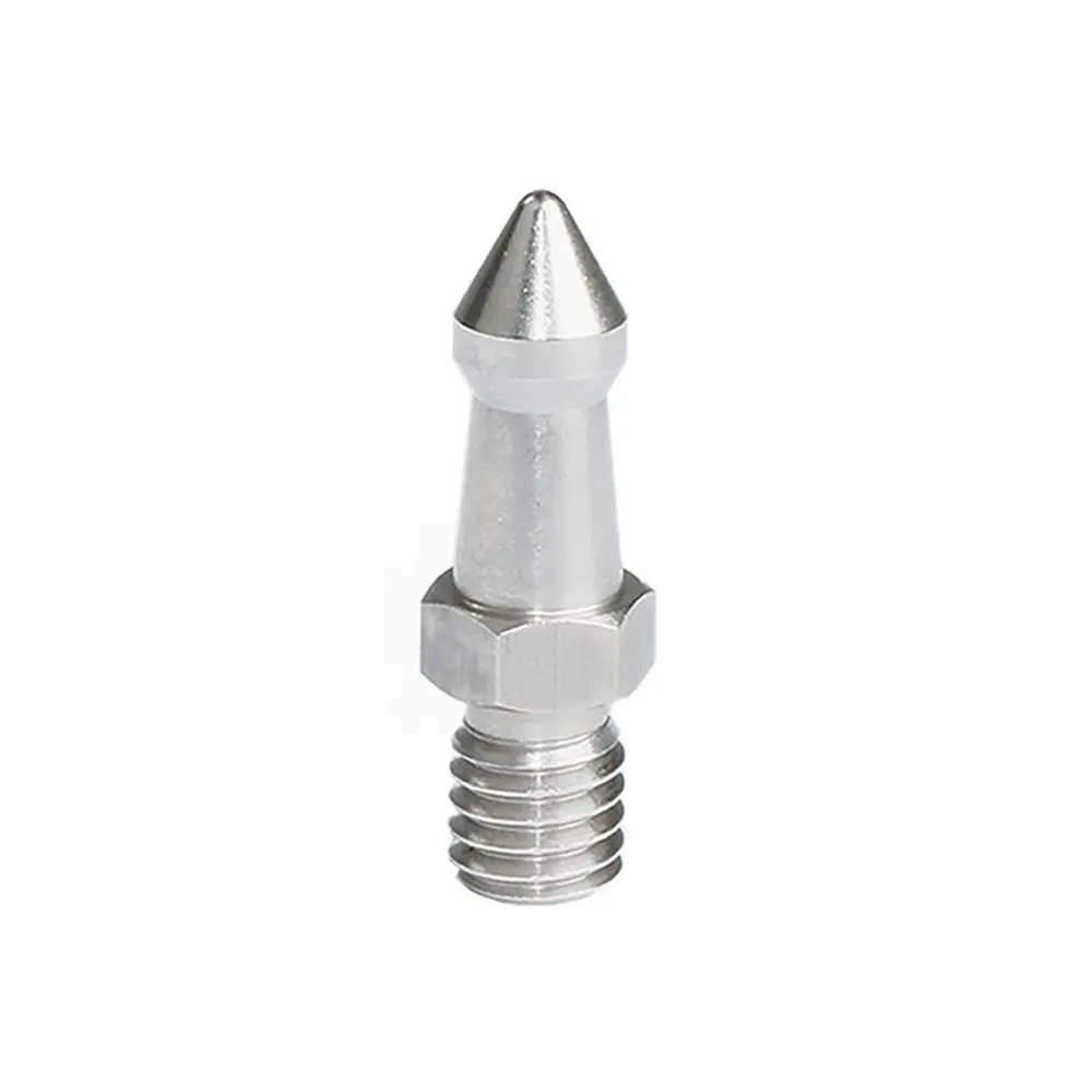 

1/4 3/8 M8 Inch Tripod Spike Foot Spike Screw Mount Monopod Feet Screw Silver Shooting Tripod Foot Pad Camera Tripod