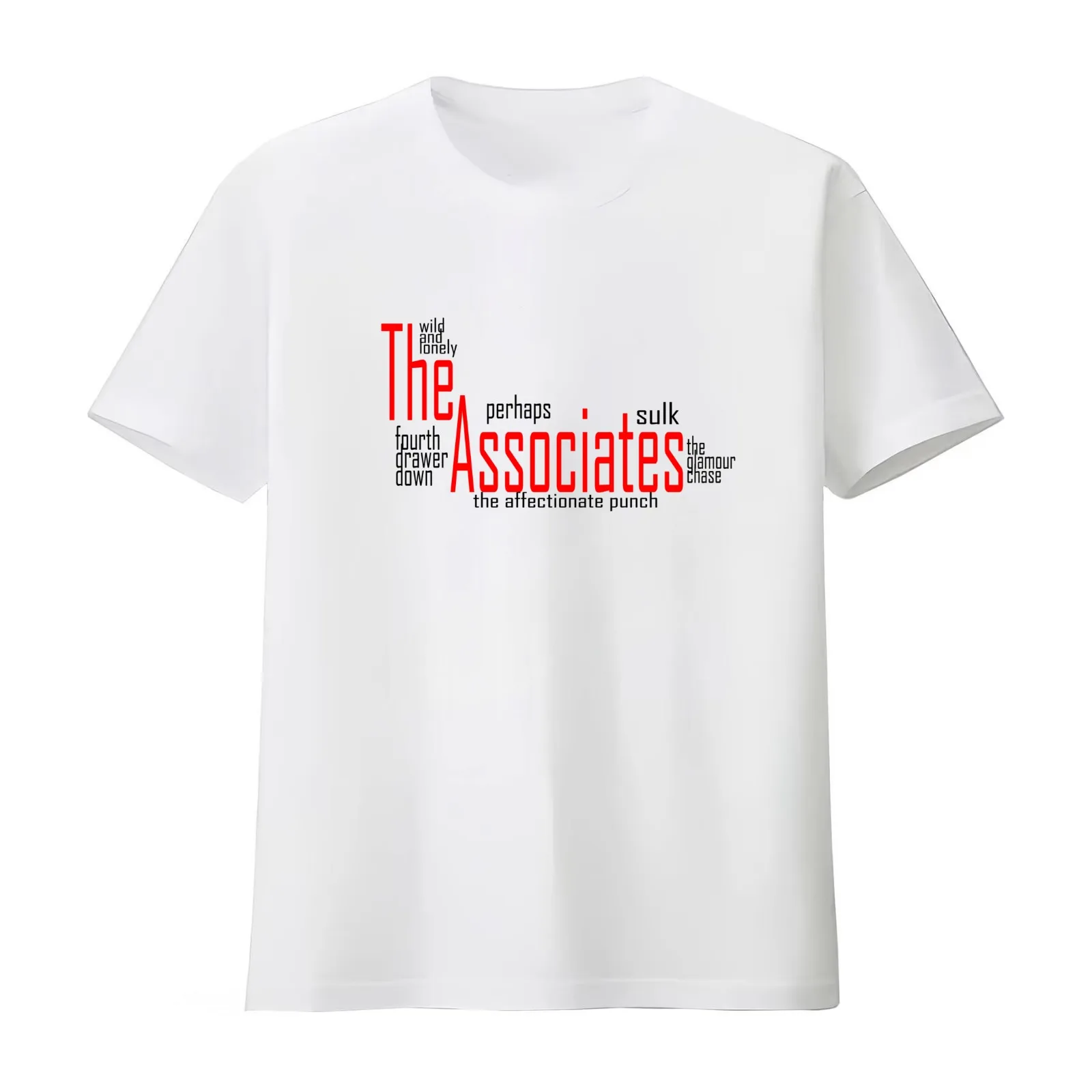 Associates the Albums 80s New Wave T-Shirt Summer Casual Cotton Tee Oversized Streetwear Tops Vintage Graphic Print