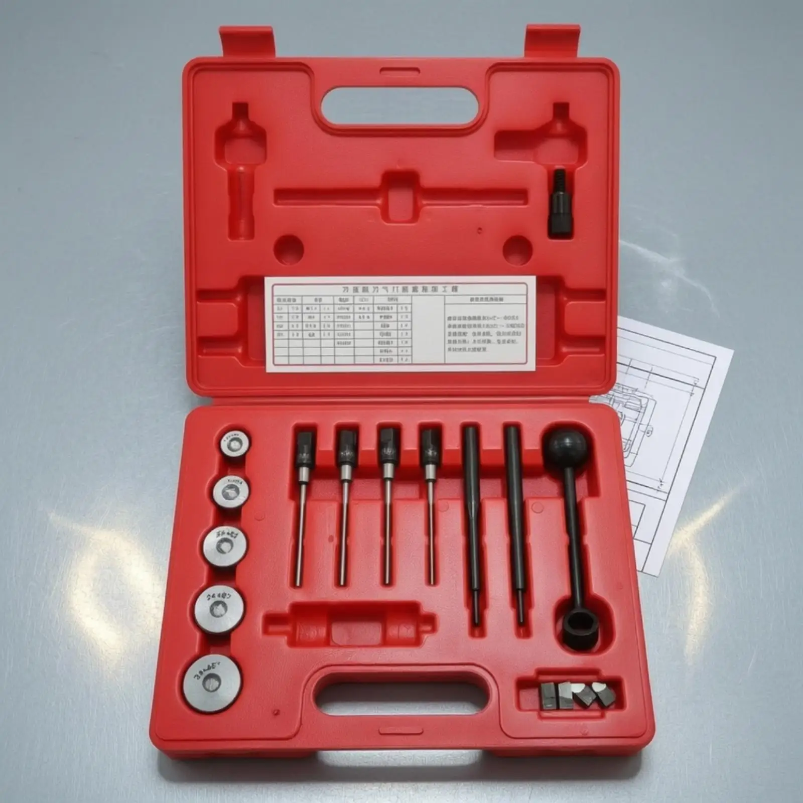 intake/exhaust Port Seat Smoother Tool Kit Molded Motorcycle intake/exhaust Port Seat Cutter Set Designed for Mechanics,