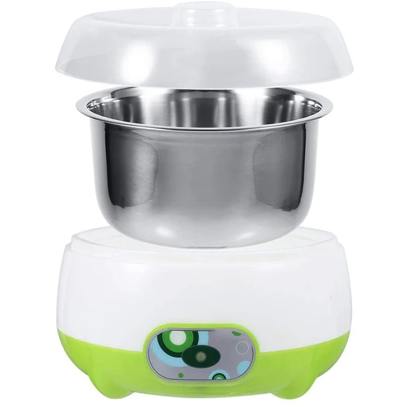 Yoghourt Machine, Automatic Stainless Steel Liner Yogurt Maker Machine Home DIY Yoghourt Container, Yogurt Maker EU Plug