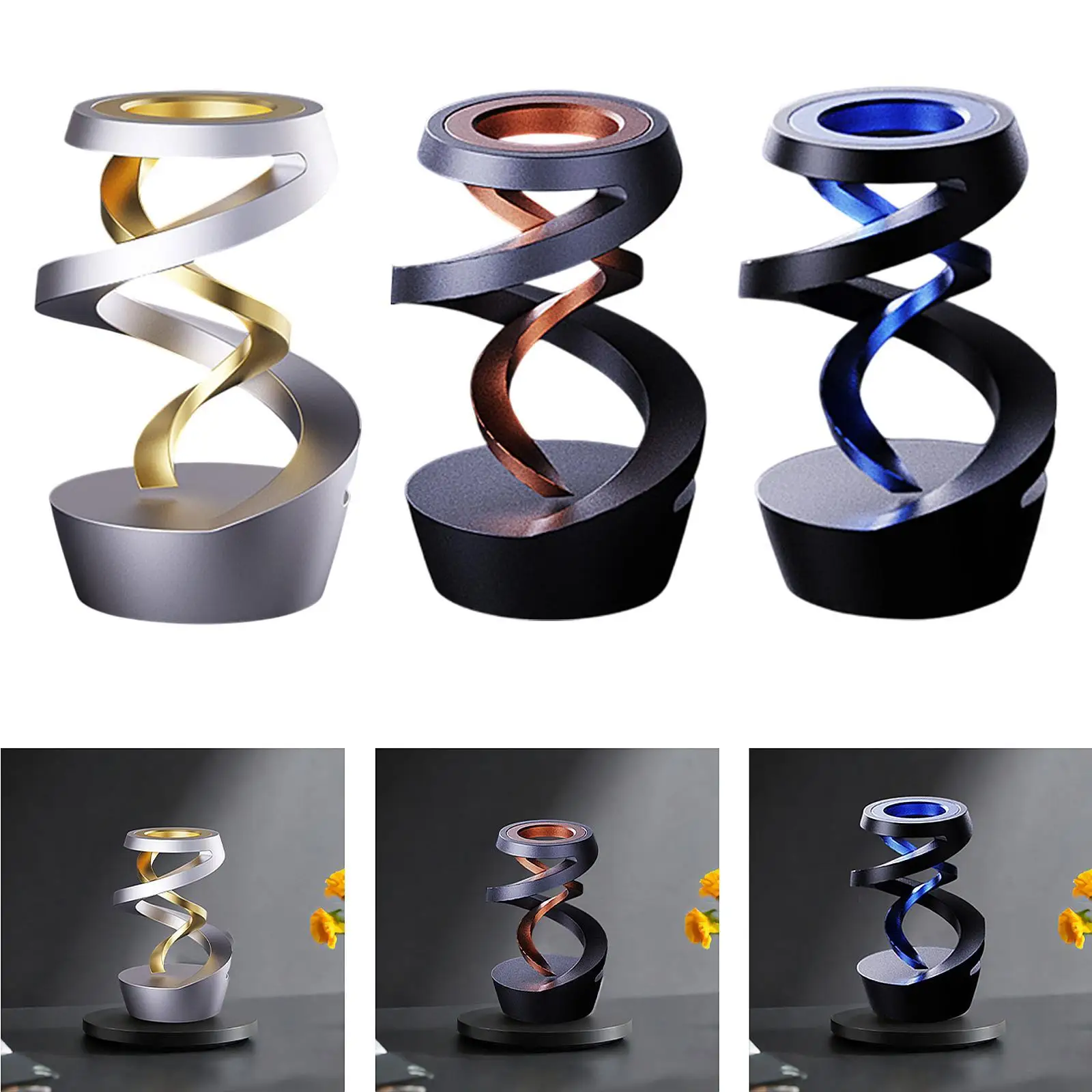 تحديد لعبة مكتب الحركية مكتب الجيروسكوب زخرفة الإبداعية سبائك الألومنيوم ديكور لعبة تململ لمطعم #4