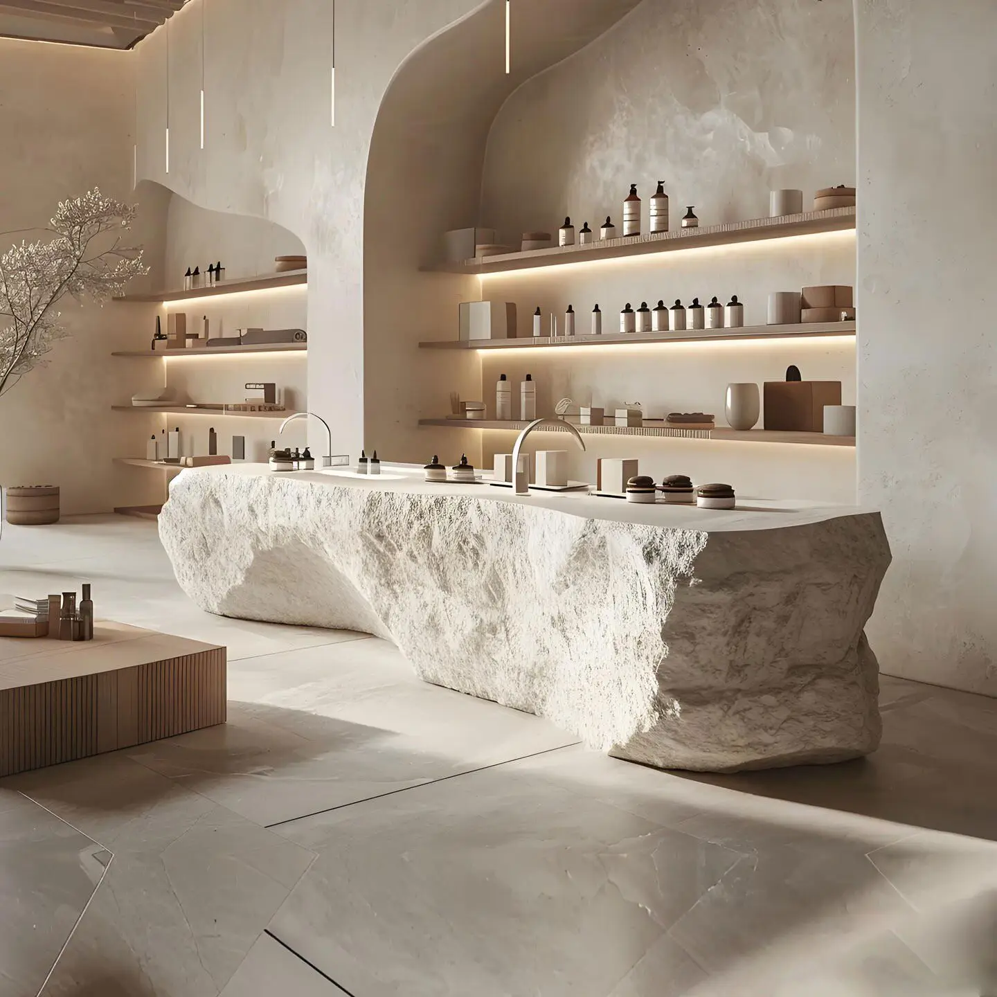 

* Minimalist Fiberglass Modern Stone Front Desk Reception Counter Beauty Salon bar Cashier Counter