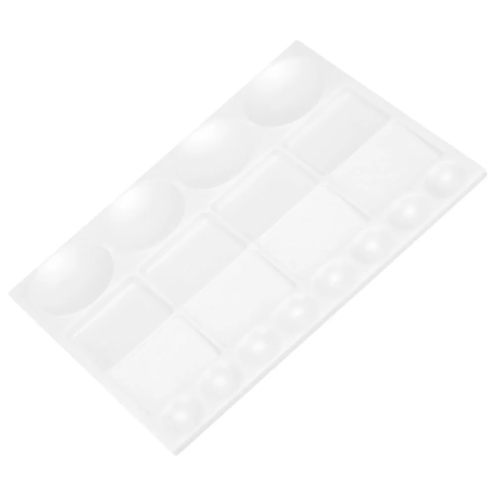 

Pallet Watercolor Paint Mixers Easy to Clean Palette White Plastic Convenient Pigment Trays