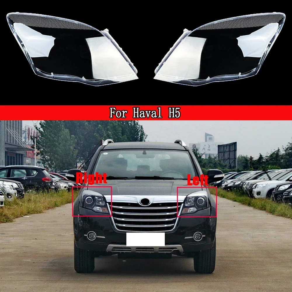 

Car Front Headlight Lens Cover Auto Headlamps Lampcover Transparent Lampshades Lamp Shell For Haval H5 Auto Accessories