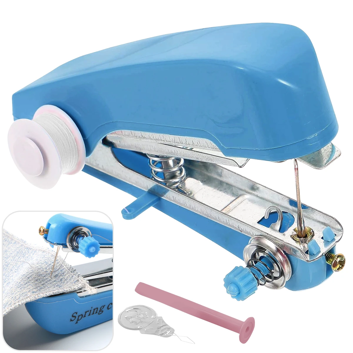 Manuelle Nähmaschine Protable Outdoor Reise Kleidung Stoffe DIY Stitchin Nähen Werkzeug Mini Manuelle Stich Handarbeit Maschine