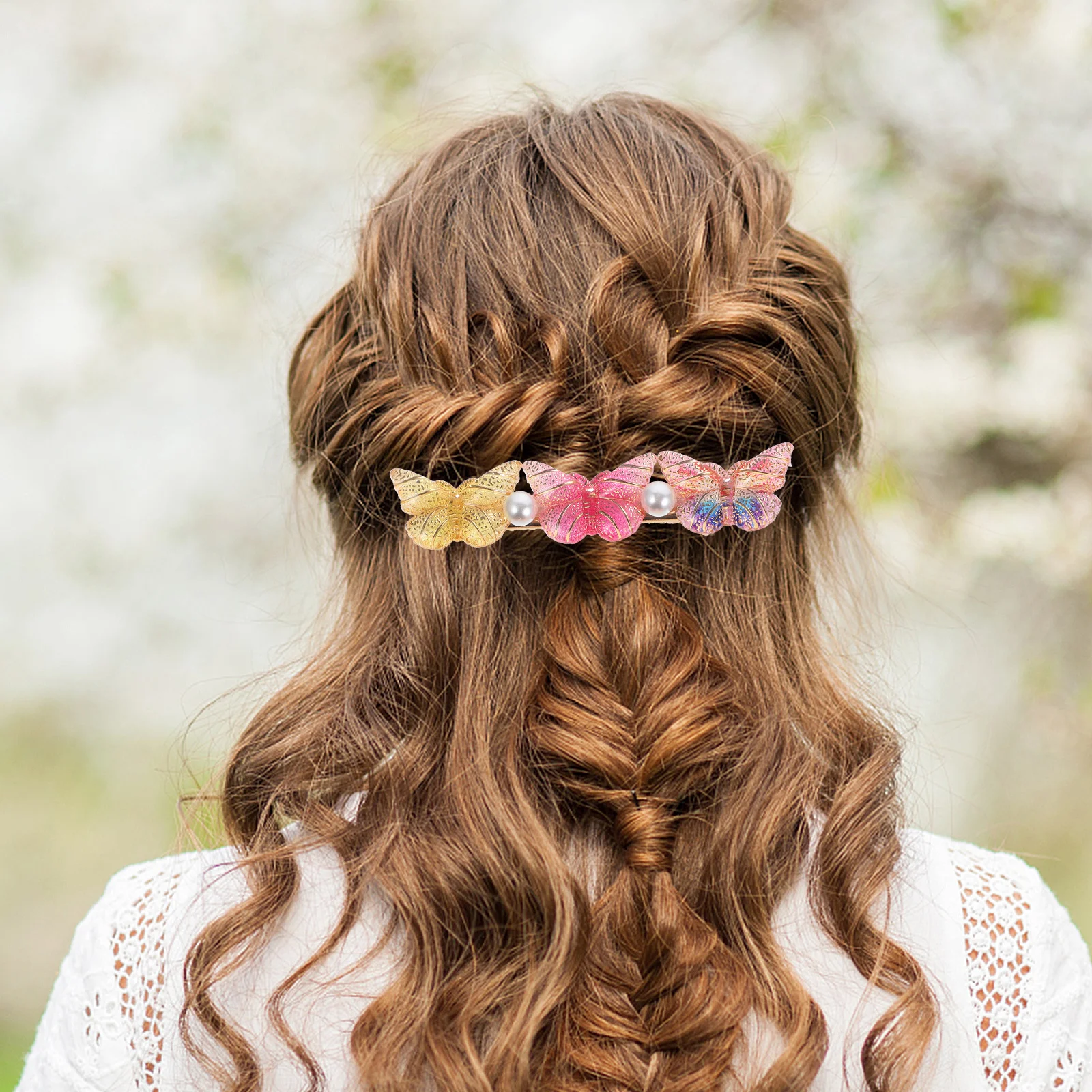 

3Pcs Butterfly Hair Clips Small Metal Hairpins for Women Decorative Accessories Cute Hair Pins for Everyday Styling