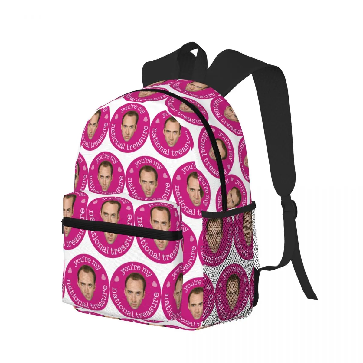 You're My National Treasure Nicolas Cage Student Backpack School Bag Hiking Travel Daypack for Men Women Bookbag Shoulder Bags
