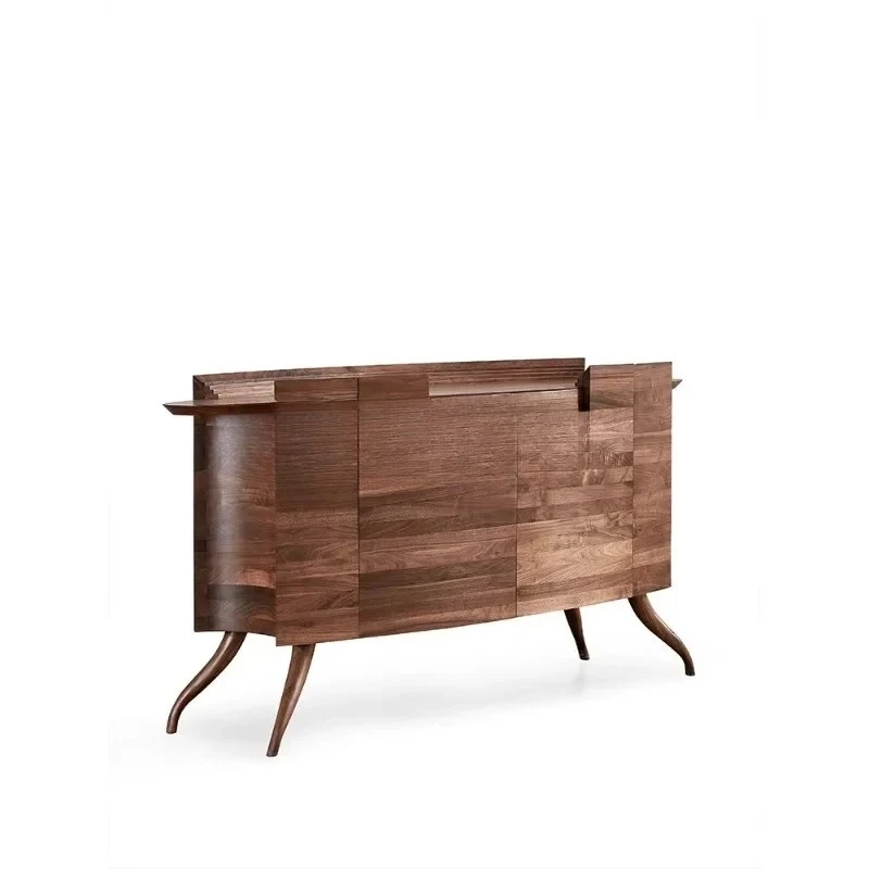 

Боковой шкаф, итальянский дизайнер, массив дерева, североамериканский черный орех, светлый роскошный ресторанный шкафчик2005