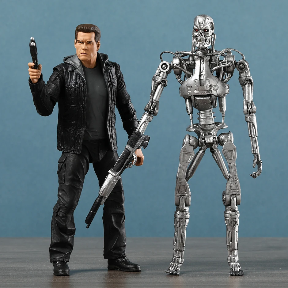 NECA Terminator Genisys T-800 Guardian Endoskeleton Joints Moveable Action Figure Model Toy