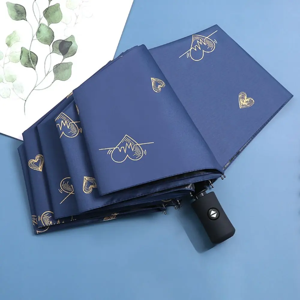 

UV Protection Automatic Umbrella Reinforced Thickened Sun Umbrella Windproof Portable Rain Umbrella Outdoor Activities