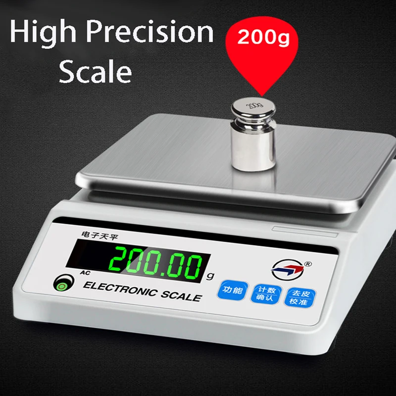 2026 High Precision Electronic Scale Square Plate 5KG Accuracy 0.1KG Electronic Balance Scale Precision Hld-tp