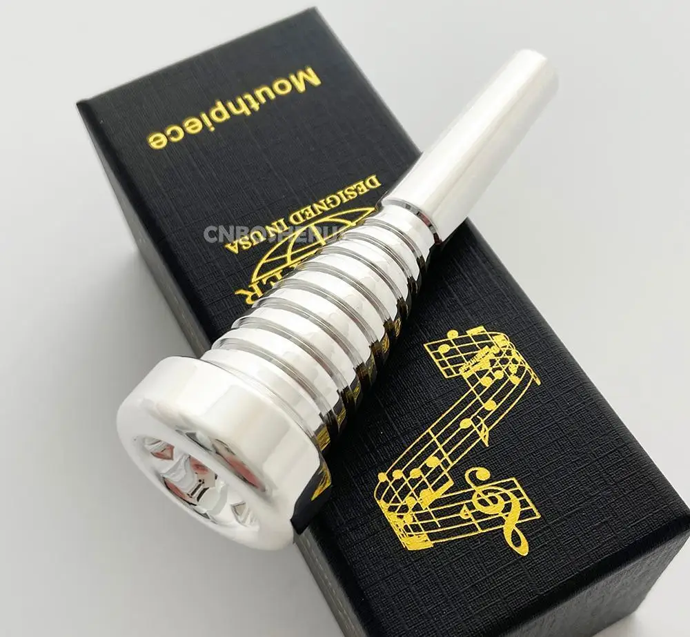 High quality Promotion！High Grade Silver Plated Trumpet Mouthpiece Size 7C