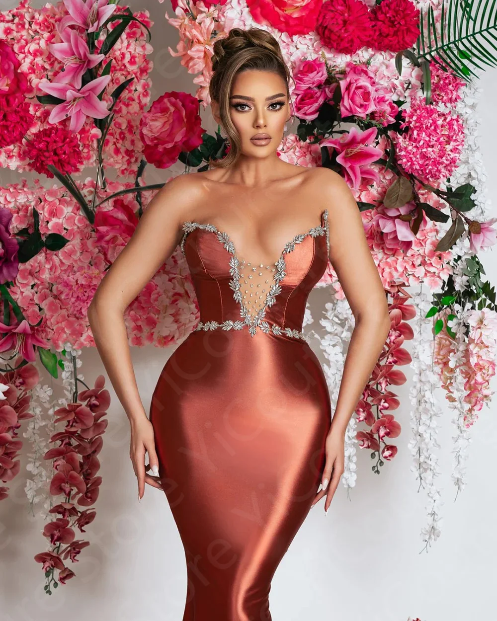 New Arrival Erythrinus Mermaid Evening Dresses Sweetheart Prom Gowns 2024 Sleeveless Beading Sexy Wedding Party Dresses On Sale