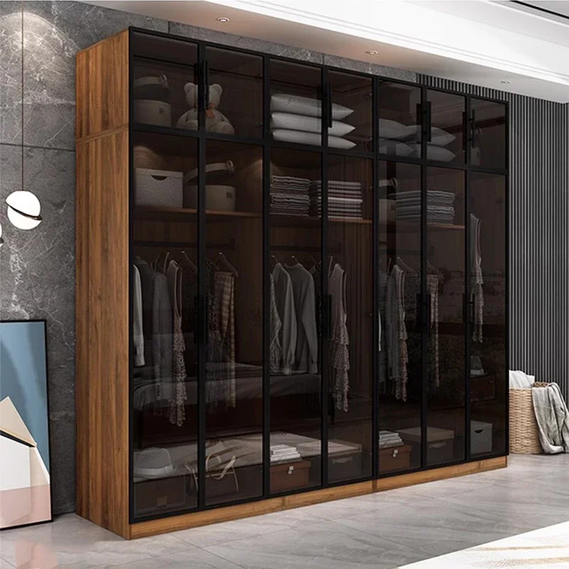 

Bedroom Organizer Wardrobe Storage Cube Partitions Mirror Cabinets Closet Minimalist Nordic Modern Guarda Roupa Salon Furniture