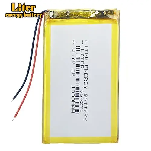 100pcs Liter 3.7V 1800mAh 354271 Lipo Battery Rechargeable Lithium Polymer for gamepad Game machine router