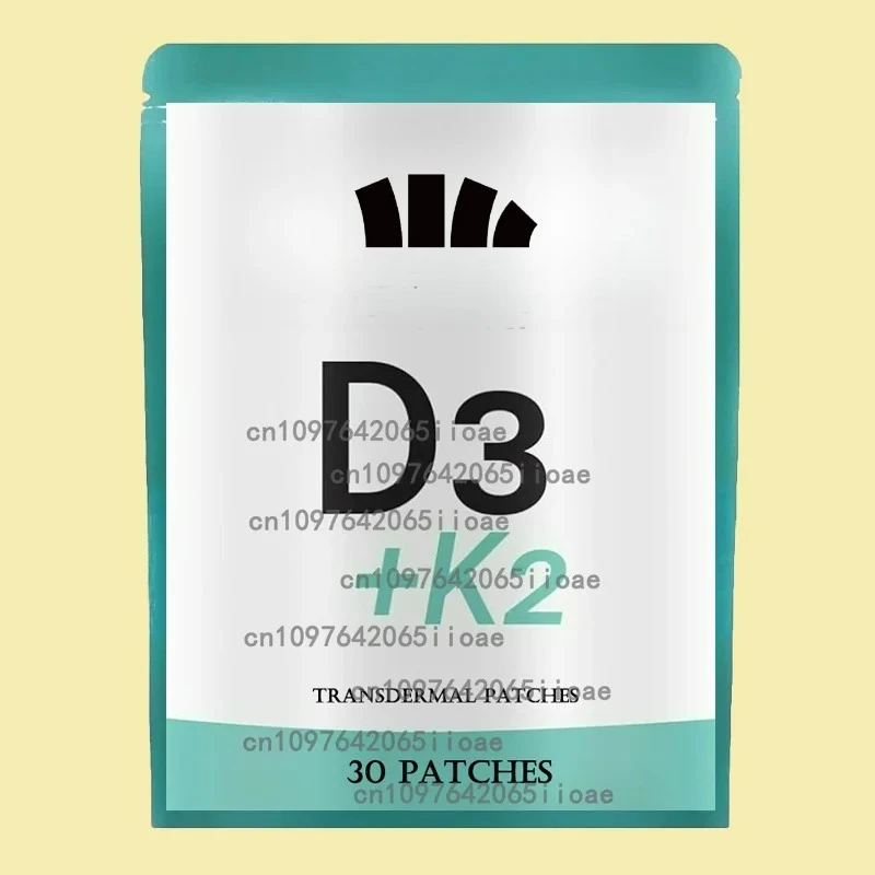 

30 Patches Vitamin D3 + K2 Transdermal Patches Promotes Bone , Helps Support Immune System