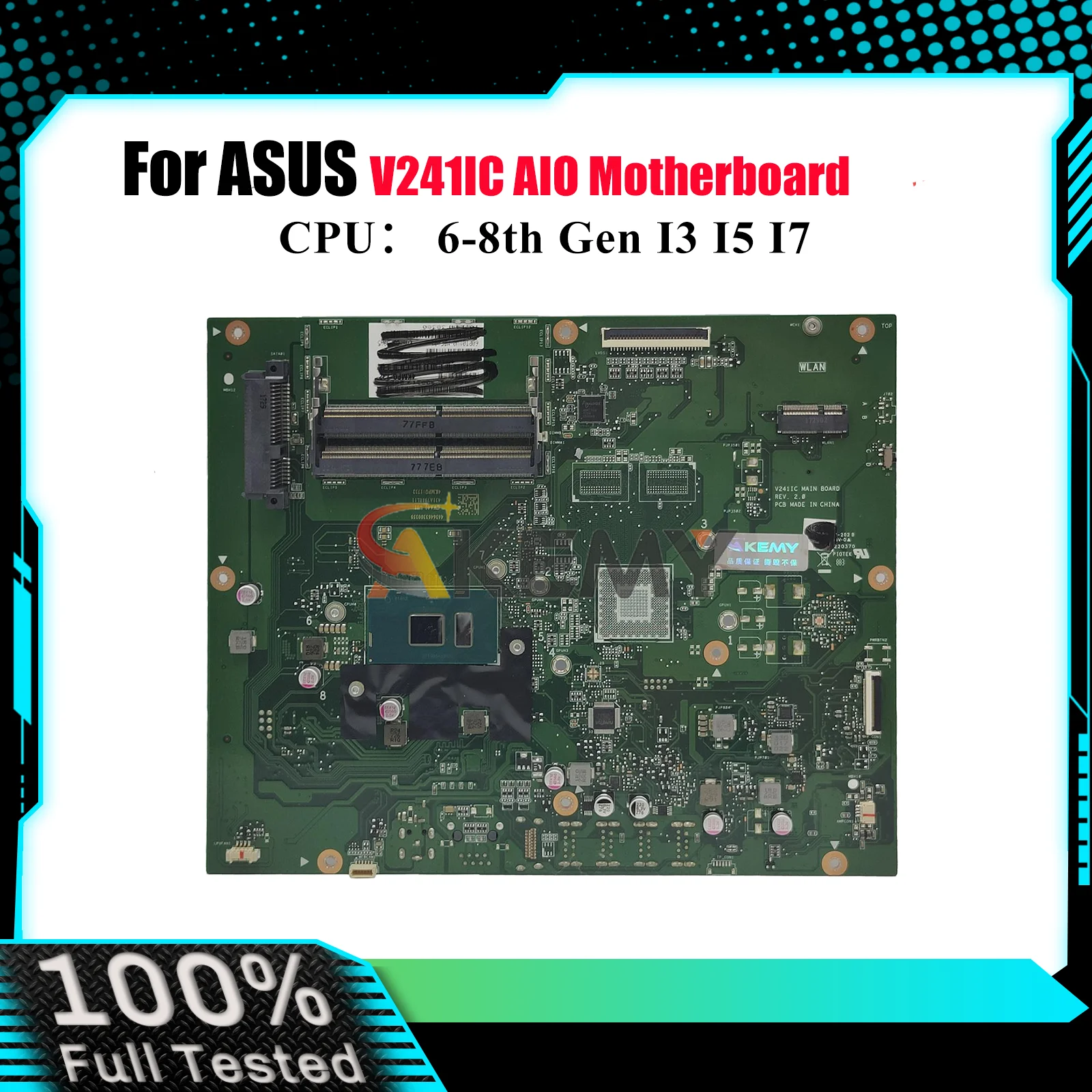 

V241IC Motherboard For ASUS Vivo AiO V241ICR V241IC V241I Mainboard With I3 I5 I7 CPU 100% tests OK fast shipping High quality