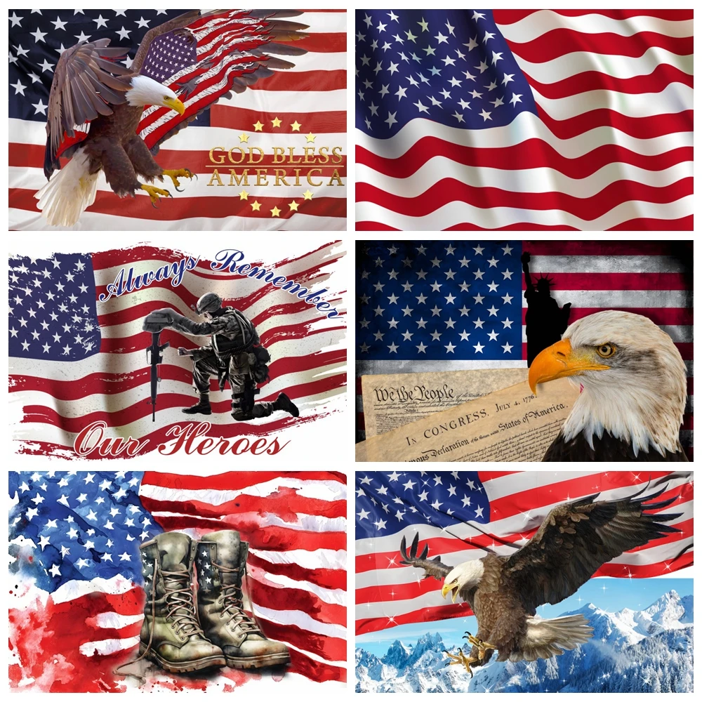 Amerikanischer patriotischer partei arbeitstag fotografischer hintergrund der amerikanischen flagge american july 4 unabhängigkeit stag fotografie hintergrund