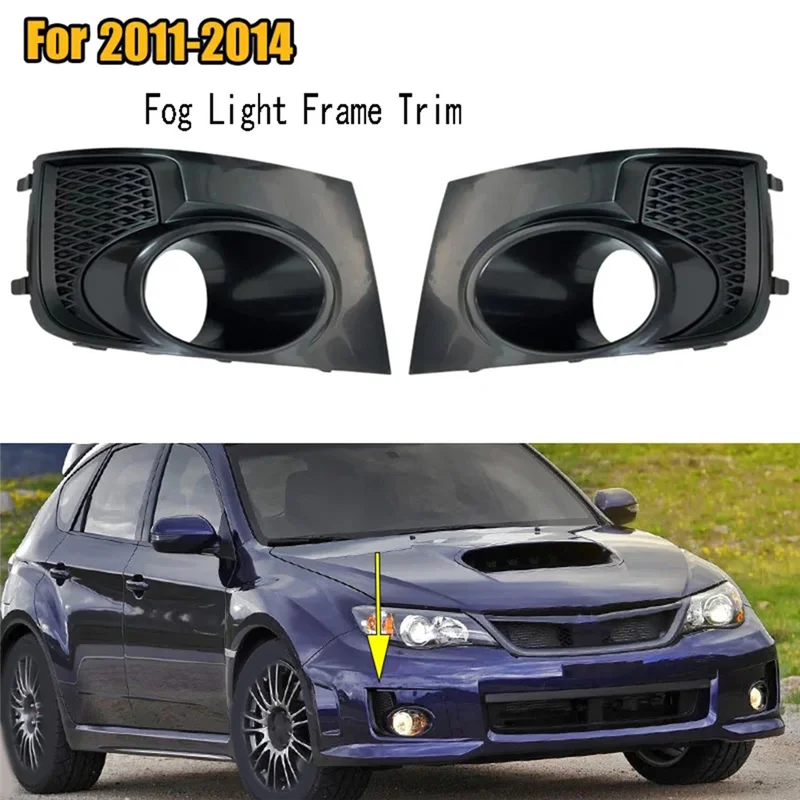 Bb-car amortecedor dianteiro luz de nevoeiro quadro guarnição capa da lâmpada de nevoeiro grill moldura para subaru impreza wrx sti 2011-2014