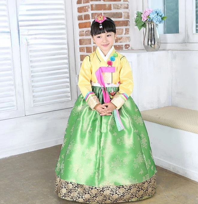 

Korean Hanbok Traditional Performance Costumes for Girls Elegant Hanbok Palace Korea Wedding Oriantal Dance Costume