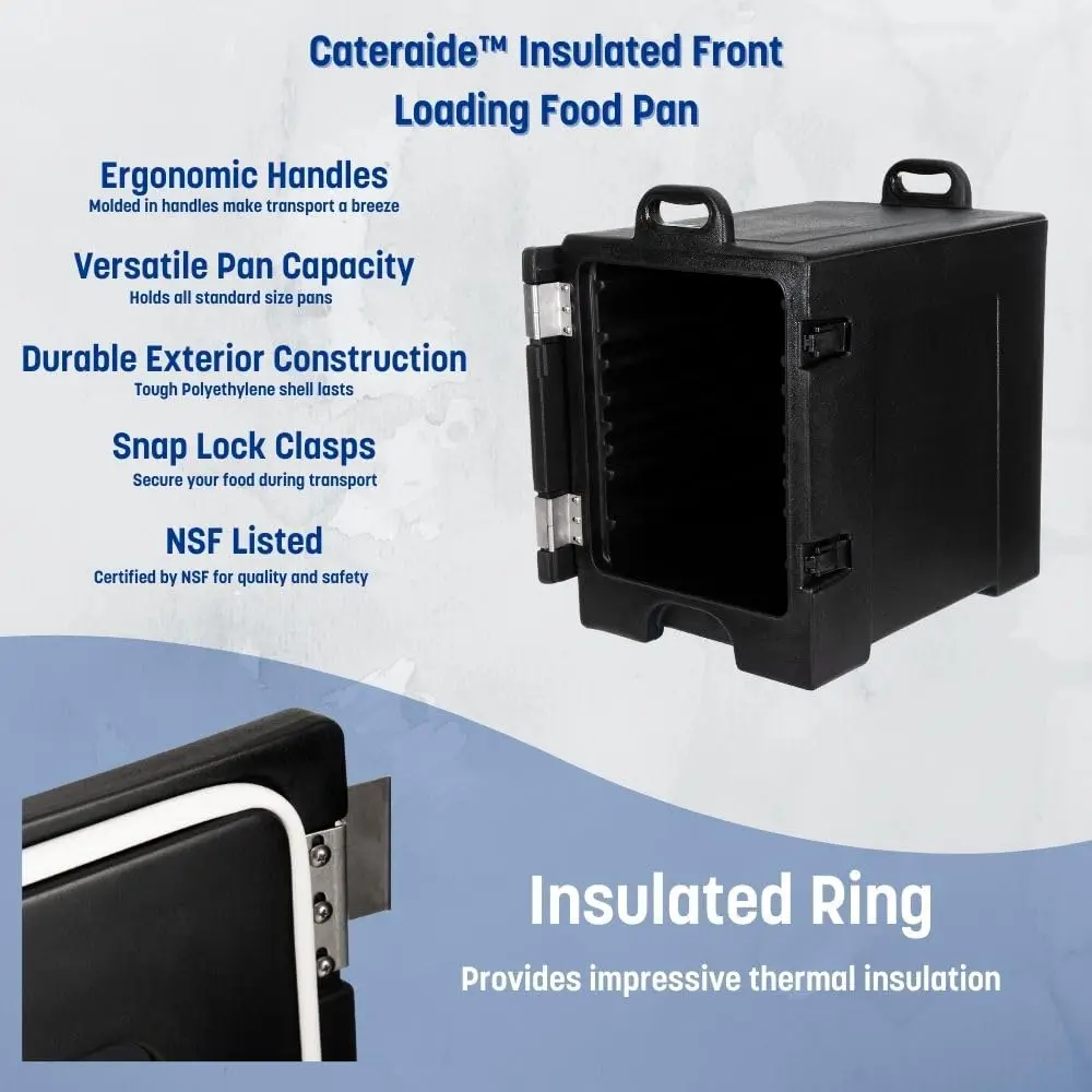 Products  Insulated Front Loading Food Pan Carrier with Handles for Catering, Events, and