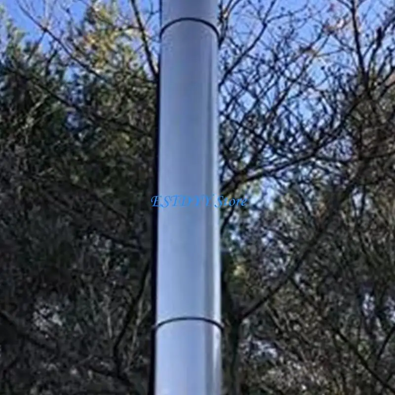 G6DE Compacts Hand Rolled Stainless Steel Chimney Camp Stove Chimney Pipe for Outdoor Tent Stove