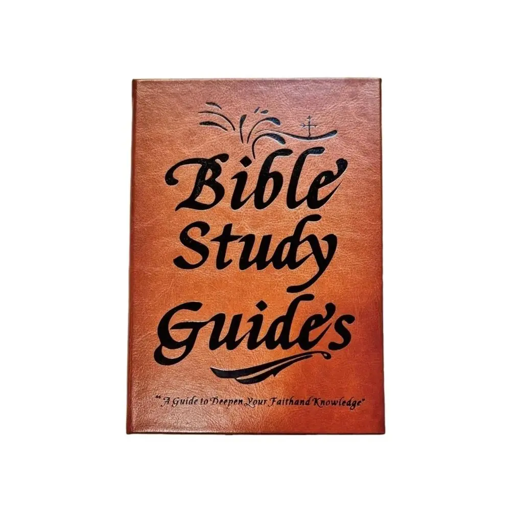 66-Page Bible Study Journal with Leather Cover: Daily Scripture, Reflections, and Faith Growth
