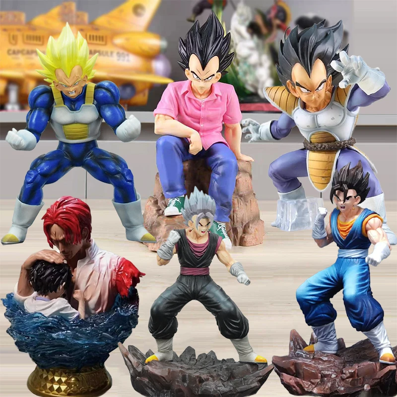 

Anime Dragon Ball Z Action Figure FC Vegeta Figures Super Saiyan3 Model GK Luffy And Shanks Buste Statue One Piece Figurine Toys