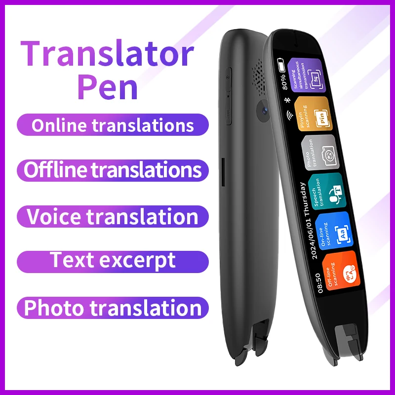  Smart OCR Scan Reader Pen,142 Languages with 10 Offline, Translator Reading Pen for Dyslexia, Students & Language Learning Aid