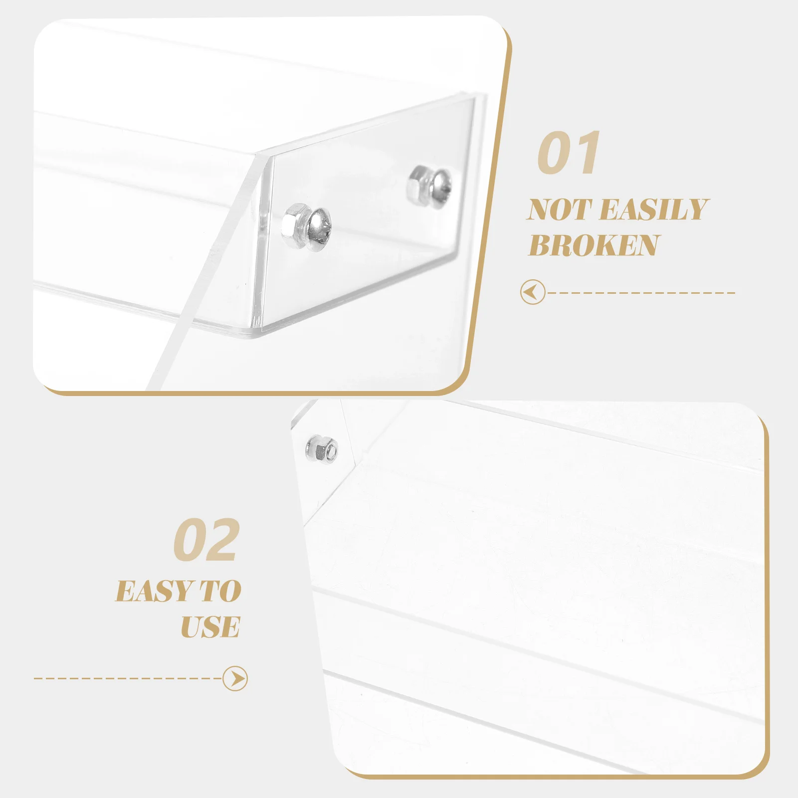 

Clear Acrylic Display Riser Multi-Layer Beverage Showcase Stand Desktop Storage Rack for Snacks Drinks Organized Display