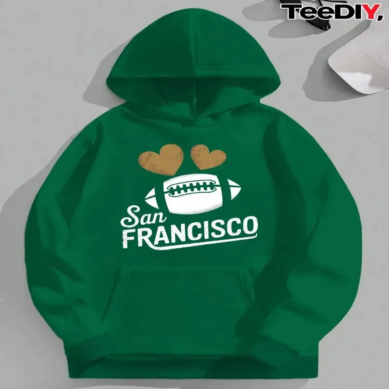 

Зима-Осень, женская одежда больших размеров, женская толстовка больших размеров с футбольным дизайном Сан-Франциско, топ из дышащей ткани