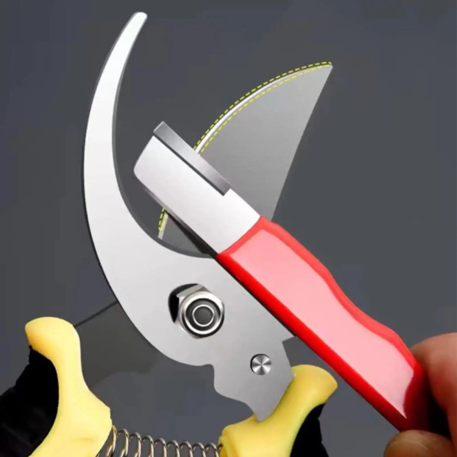 Garden Tool Sharpener Portable Quick Edge Handheld Multipurpose Hedge Trimmer Sharpening Tool for Sickle Hedge Trimmer Axe