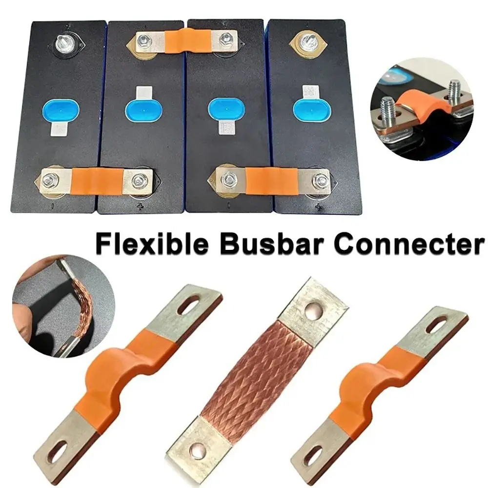 New 230Ah 280Ah Battery Cells Connector 2mm M6 Posts Straps Copper Connecter Flexible Busbar