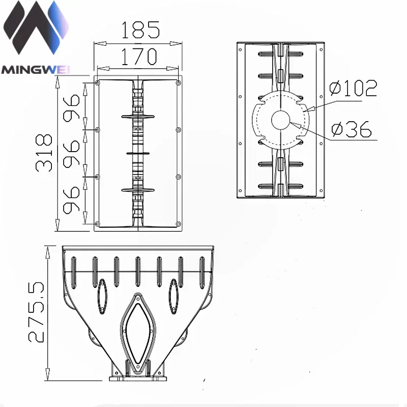 MW Audio Compression Driver Horn 2 Inch Throat for Line Array Stage Speaker Audio Accessories