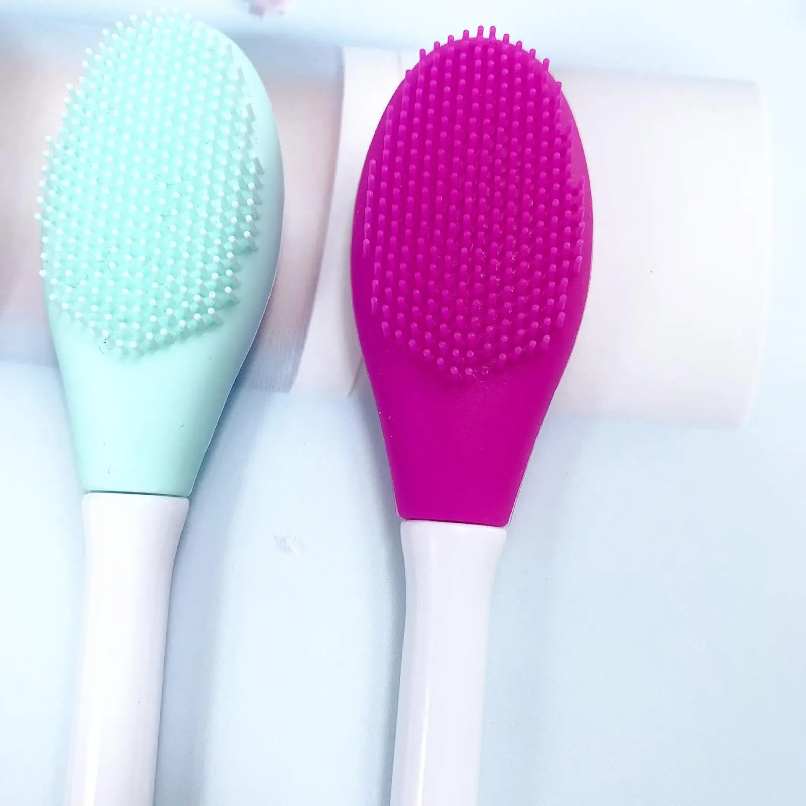 Portable Silicone Double Headed Face Brush Mask Spatula Applicator for Cleansing Exfoliating Massage Skincare Tool Beauty - view 5