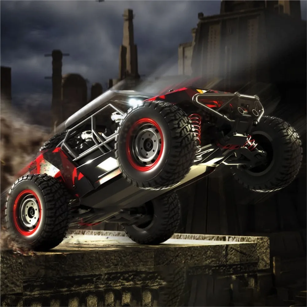 

SCY 16106 1/16 Remote Control Off-Road Car AWD RC Electric Desert Truck Light System Charging Protection RC390 Motor 30A ESC