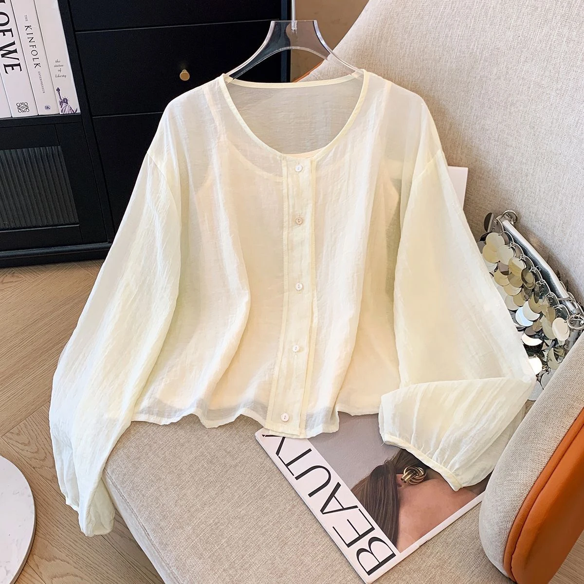 Apricot-single shirt