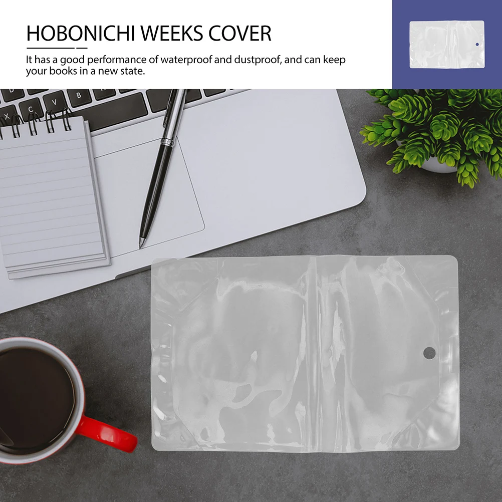 

4 Pcs A5 Book Cover Protection Film for Books Transparent Text Clear Small Sleeve Protector