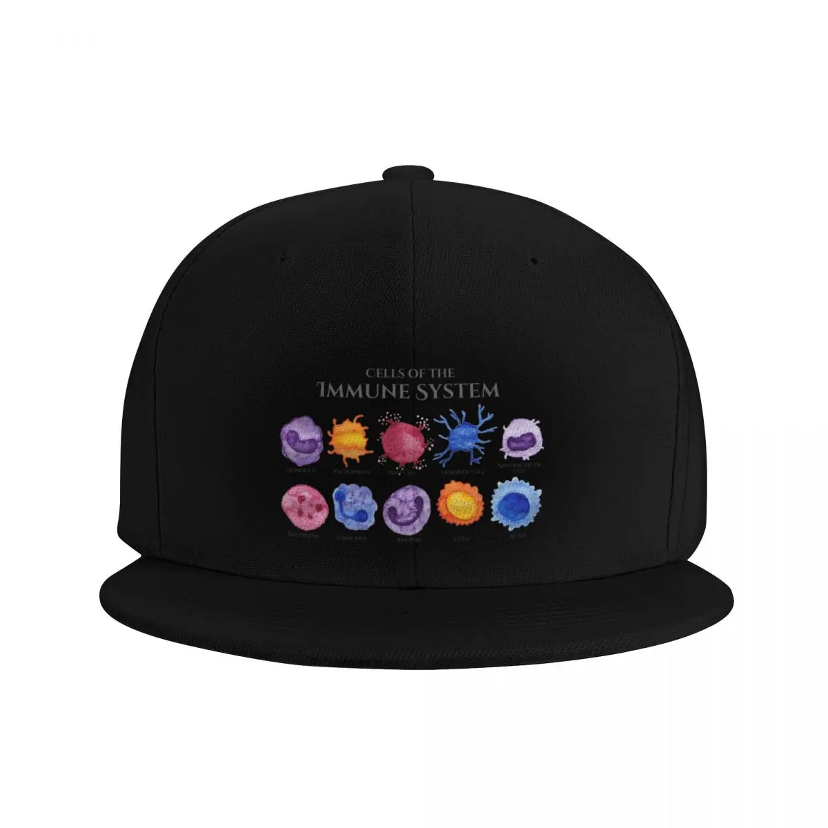 Cells of the Immune System Baseball Cap Hood Luxury Cap Rugby Snapback Cap Men Caps Women's