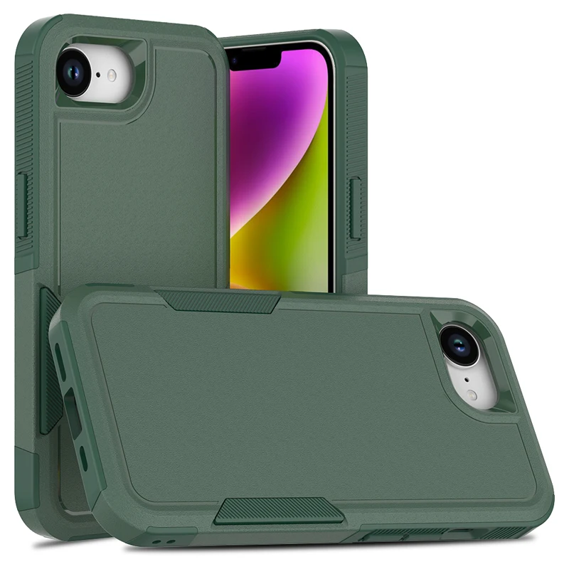 Para iPhone 16e Funda Armadura a prueba de golpes PC + TPU Funda protectora de 360 grados para iPhone 16 E