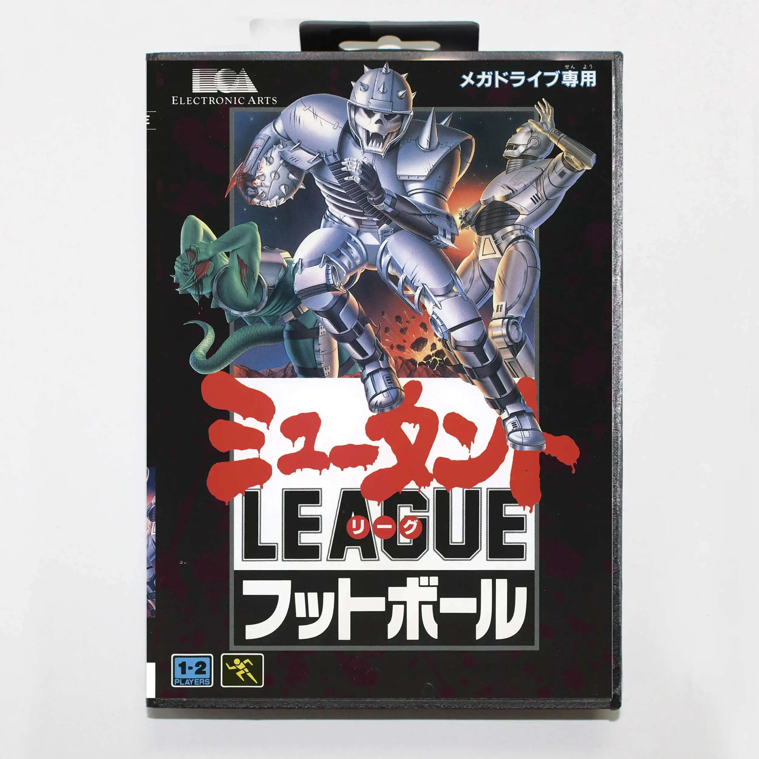 حار بيع بطاقة ألعاب كرة القدم متحولة مع صندوق البيع بالتجزئة 16bit MD Cart لنظام Sega Mega Drive/Genesis