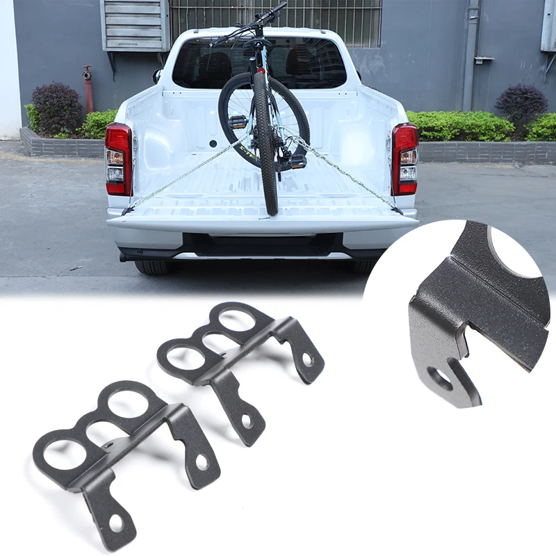 For Mitsubishi L200 Triton 2015-2022 Carbon Steel Black Car Tailgate Expansion Anchor Point Fixed Rope Bracket Car Accessories