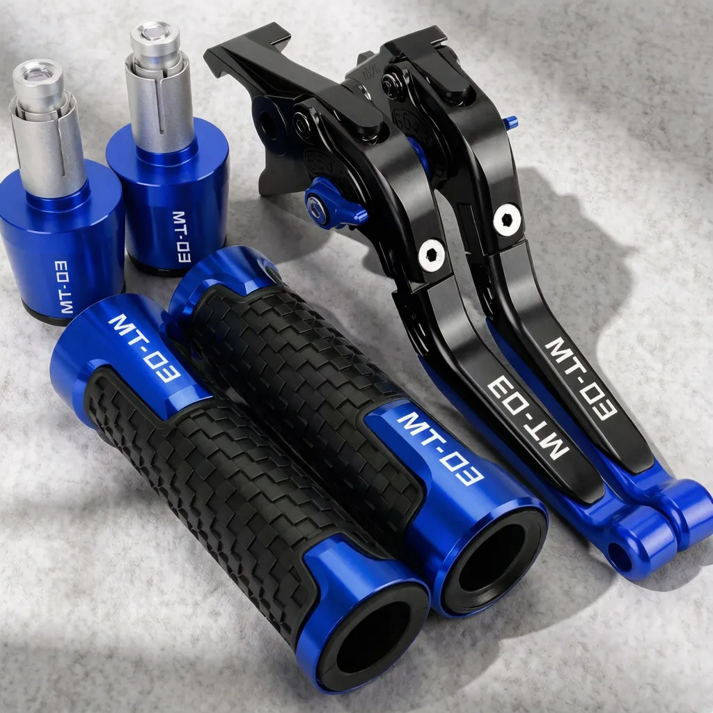 

For YAMAHA MT03 MT 03 MT-03 2015 -2022 2023 Motorcycle Clutch Lever Brake Levers Moto Handlebar Handle Hand Grips Ends Cap