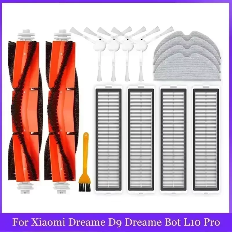 Spare For Xiaomi Dreame D9 Bot L10 Pro Trouver Robot LDS Robot Vacuum Main Side Brush Mop Hepa Filter Finder Parts Accessories